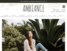 Tablet Screenshot of ambiancebandb.com